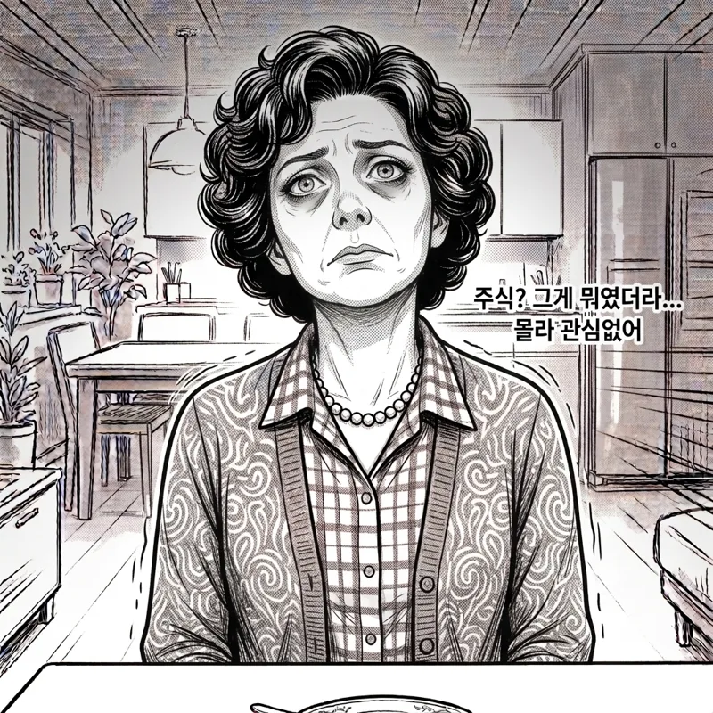 아줌마 지수 극공포 캐릭터 만화